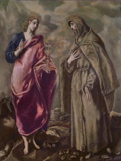 Saint John the Evangelist and Saint Francis of Assisi, c.1608 by El Greco